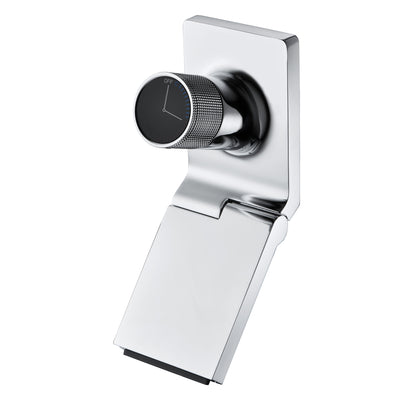 Rubinetto a cascata per bagno SUMERAIN, miscelatore da parete per lavabo con beccuccio pieghevole, valvola di installazione, finitura cromo