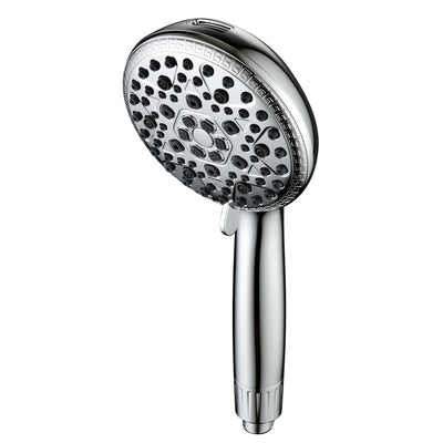 Testa doccia con filtro sumerain per acqua dura - 9 modalità di spruzzo, filtro FOF anticalcare e vitamina C per la cura della pelle, filtro sostituibile ogni 3 mesi (compatibile con Arizona/Texas/California), cromato