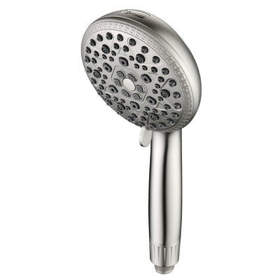Testa doccia con filtro sumerain per acqua dura - 9 modalità di spruzzo, filtro vitamina C e KDF, tecnologia anticalcare senza sale, filtro doccia ad alta pressione in nichel spazzolato
