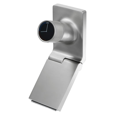 Rubinetto a cascata da parete per bagno SUMERAIN, miscelatore moderno per lavabo con beccuccio pieghevole, finitura nichel spazzolato