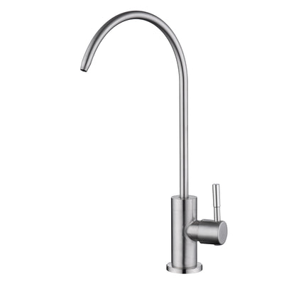 Rubinetto per acqua potabile SUMERAIN per lavabo cucina, rubinetto filtro acqua in acciaio inox SUS304 senza piombo per osmosi inversa o sistema di filtrazione, finitura nichel spazzolato