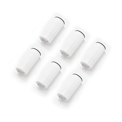 Cartuccia filtro di ricambio SUMERAIN SP7938-06 (confezione da 6), rimuove cloro, metalli pesanti, ammorbidisce l'acqua dura
