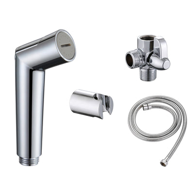 Spruzzatore doccia per animali SUMERAIN, accessorio doccia per cani con deviatore in ottone massiccio, spruzzatore a flusso regolabile, tubo extra lungo da 8 piedi, finitura cromata