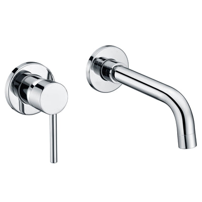 sumerain rubinetto per lavabo a parete, rubinetto per lavabo, finitura cromata, design per mancini