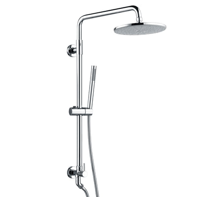 Sistema di soffioni doccia a pioggia Sumerain Retrofit con soffione doccia da 9 pollici 2,5 GPM, finitura cromata